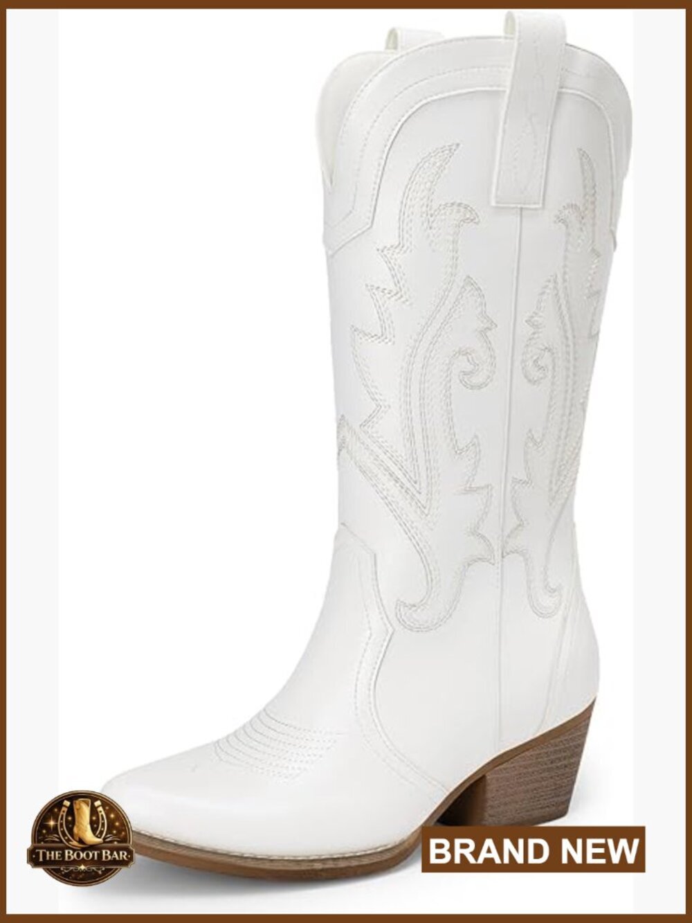 Embroidered Pointed Toe Cowgirl Boots with 2in Heel